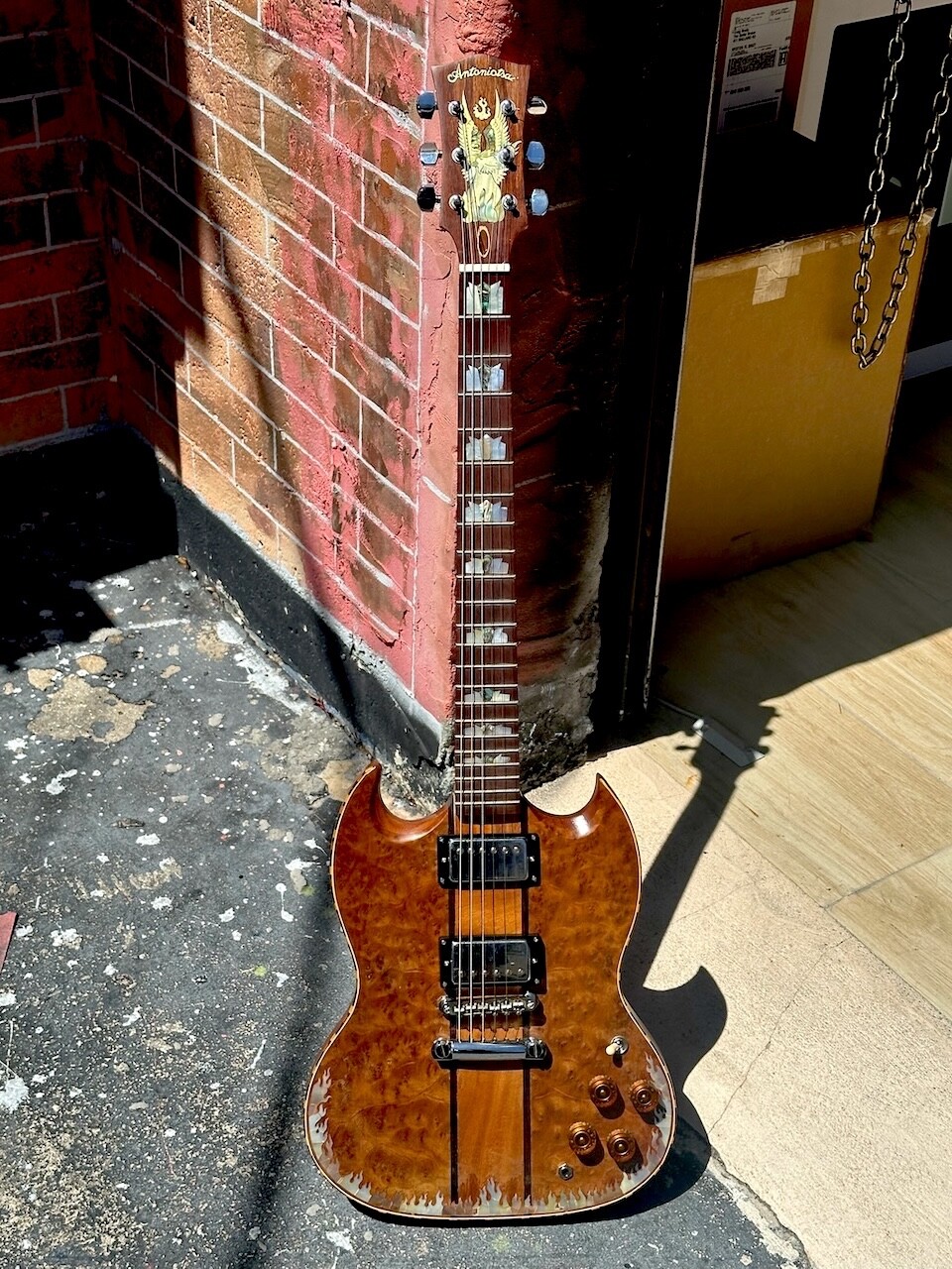 2000’s Antoniotsai SG type Guitar hand made w/70’s DiMarzio PAF’s 1 of a kind !