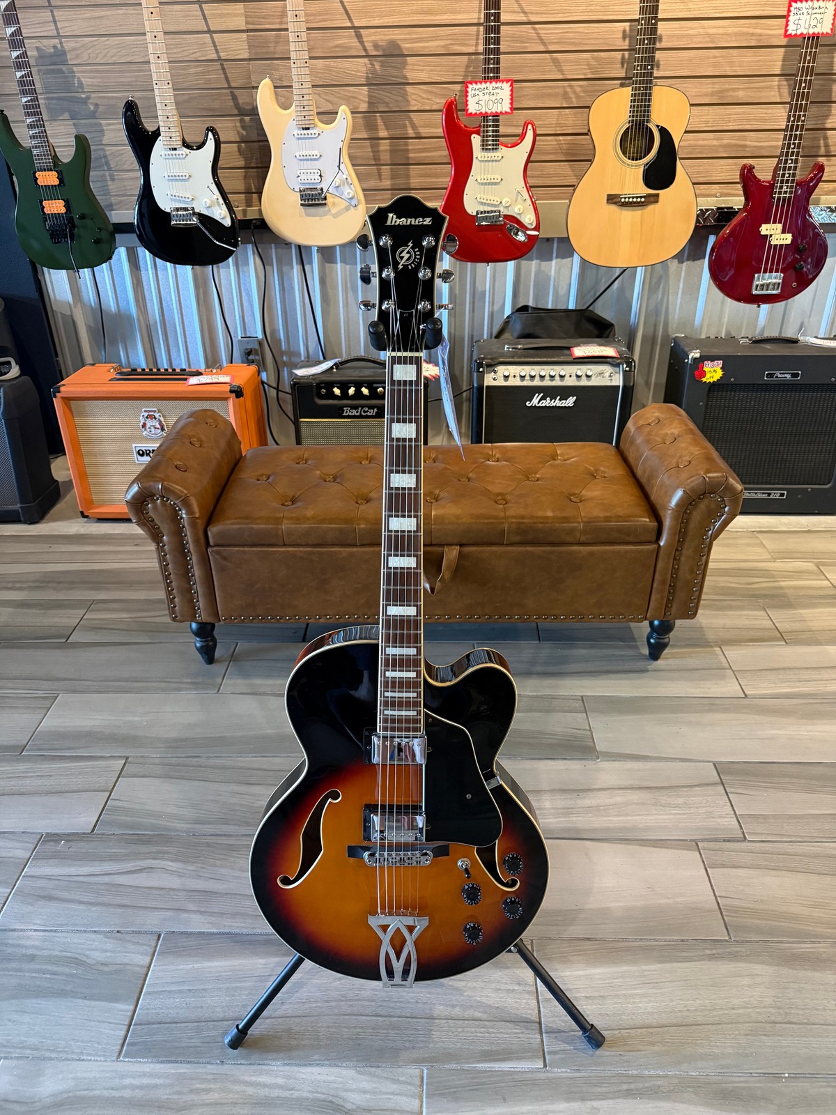 Ibanez AF75TRS Hollowbody Electric Guitar Brown Sunburst