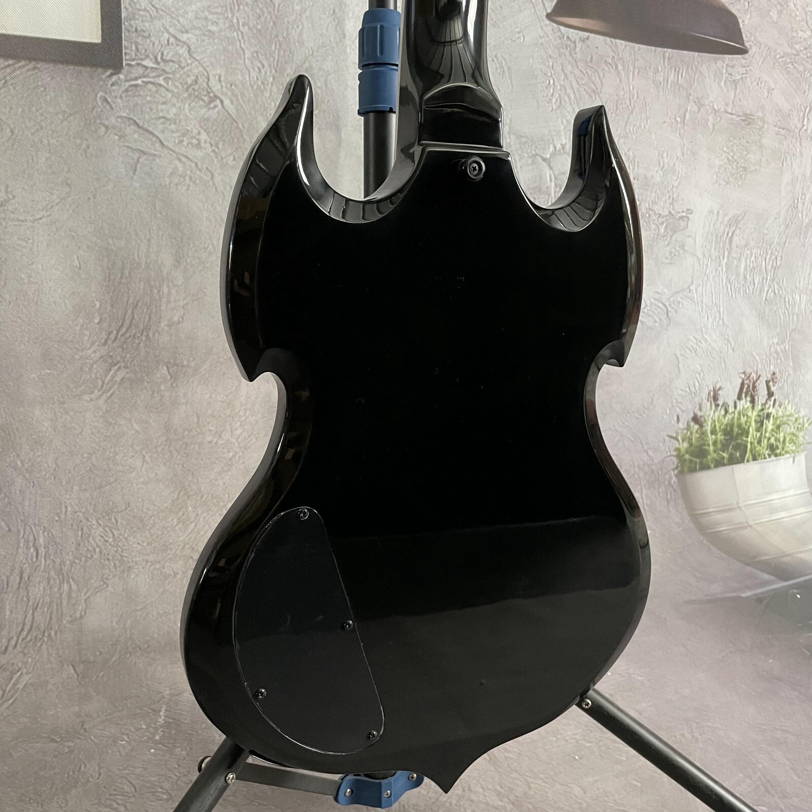 Unique Zakk 6-String Electric Guitar rosewood Fretboard Tree Burl Top Black Part
