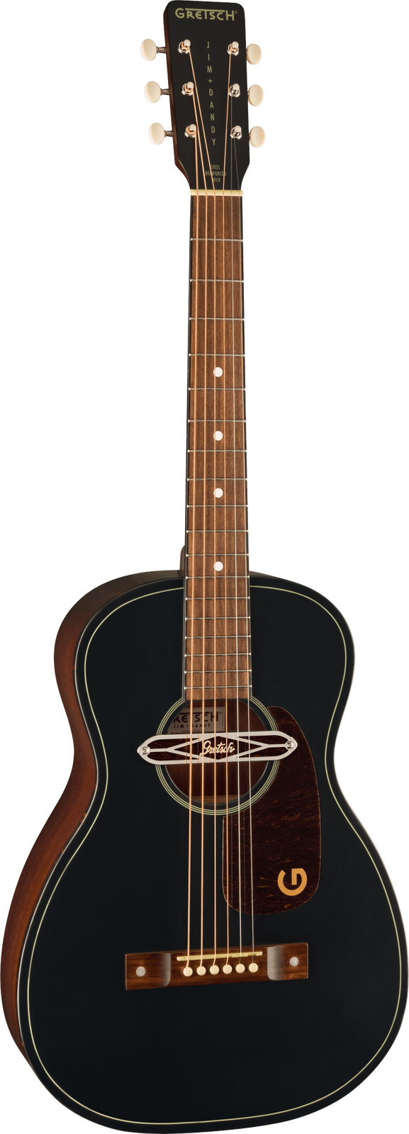 Gretsch Deltoluxe Parlor Black Acoustic-Electric Guitar