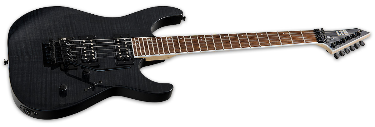 ESP LTD M-200FM Electric Guitar See Thru Black with Free Pro Setup