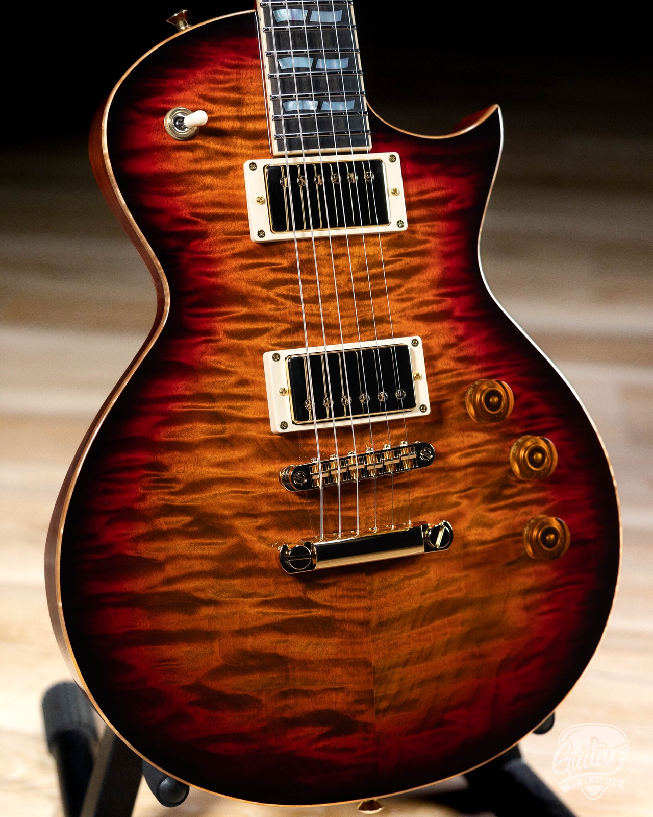 ESP USA Eclipse Full Thickness w/ Seymour Duncans – Tiger Eye Sunburst
