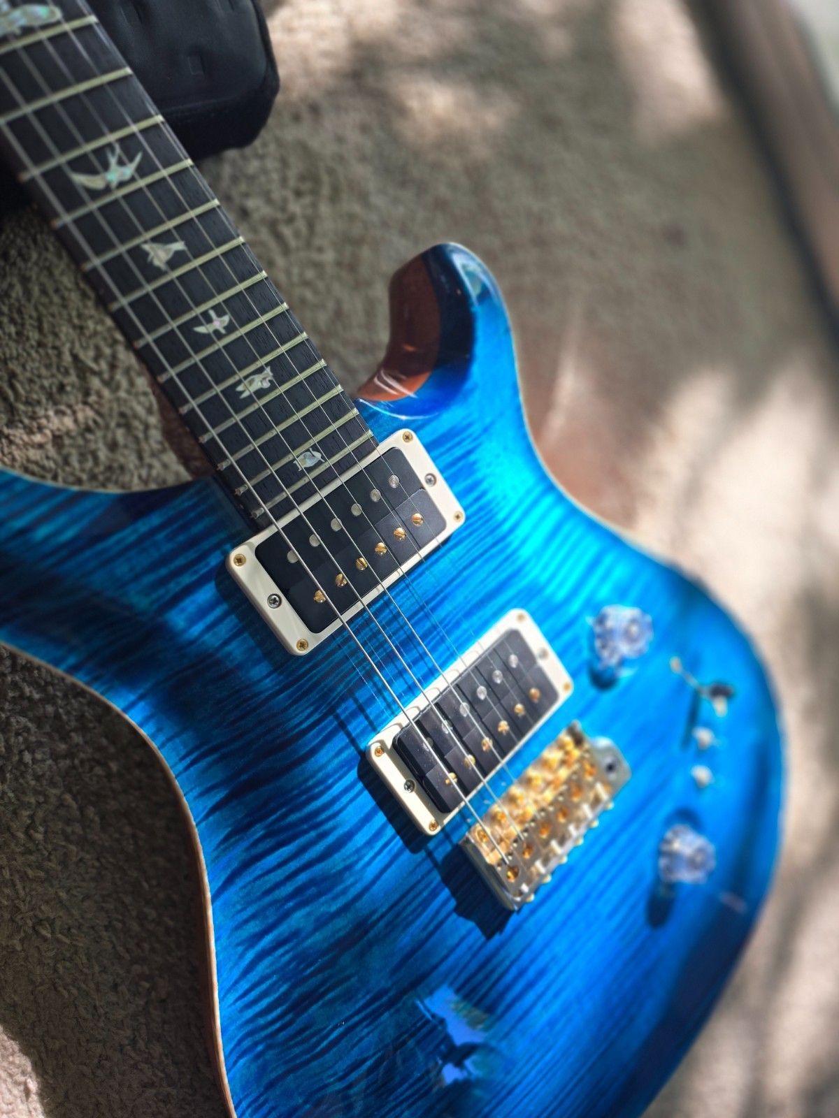 2020 Paul Reed Smith Custom 24-08 10-Top – Excellent – Ocean Blue, Pattern Thin