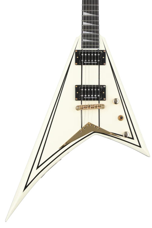 Jackson Pro Series Rhoads RRT3 – Ivory with Black Pinstripes