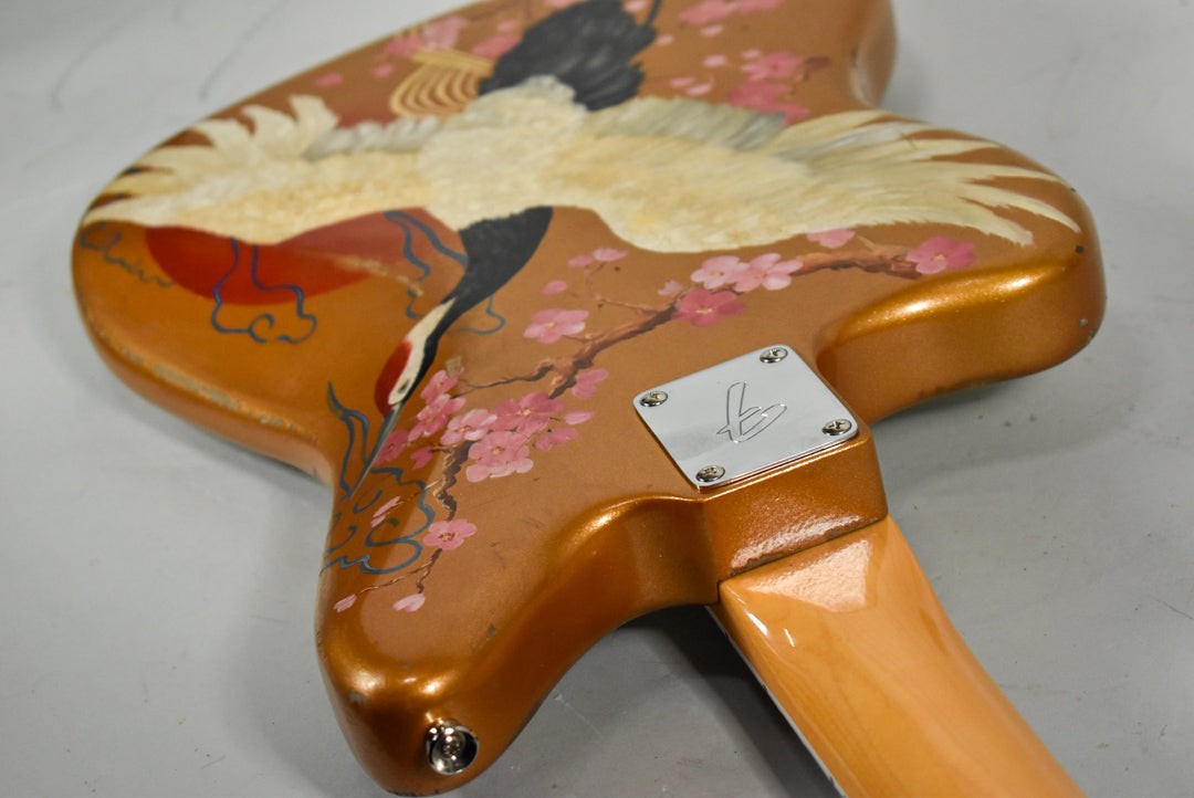 New Guardian Hand Painted Guitars “Golden Orient” Fender Jazzmaster w/HSC