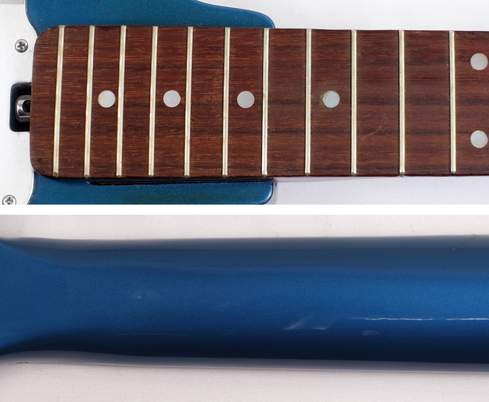 Vintage 60’s Silvertone 759-1437 Shark Fin (Teisco WG4L / K-4L) Blue w/ Case