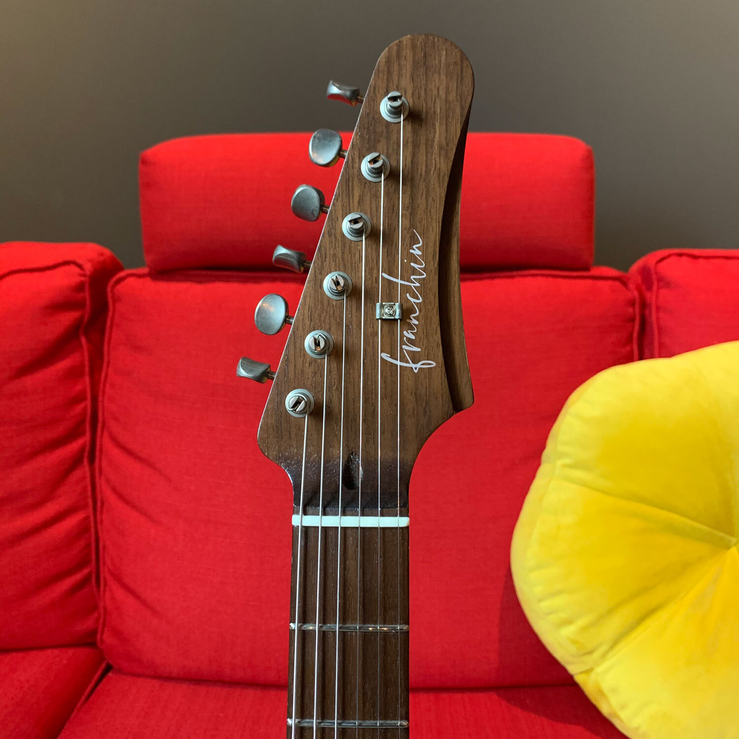 Franchin Mercury guitar NITRO OVER METALLIC LEAF relic aged S-type *MADE TO ORDE
