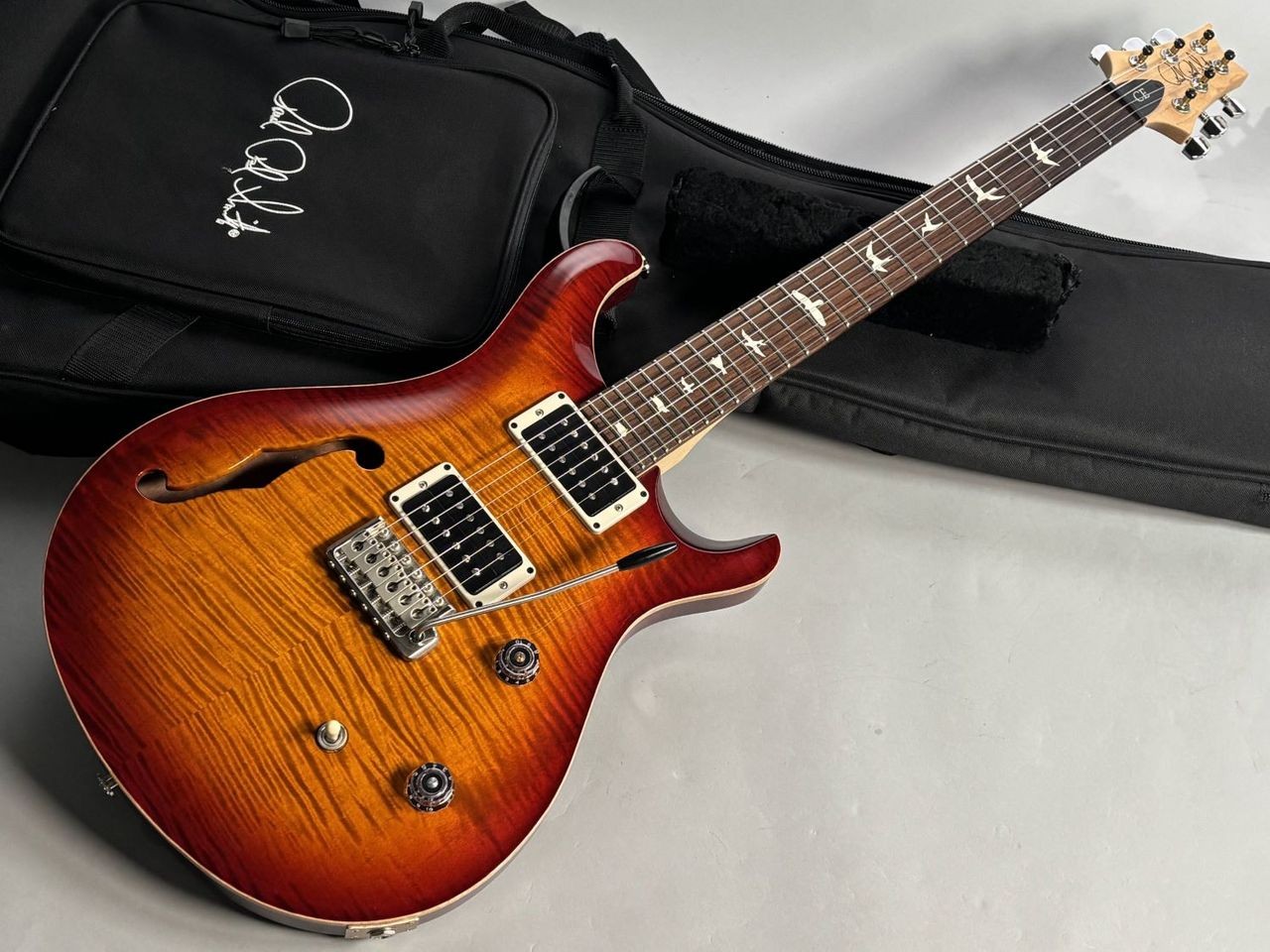 Paul Reed Smith PRS CE 24 Semi-Hollow Dark Cherry Sunburst Electric Guitar