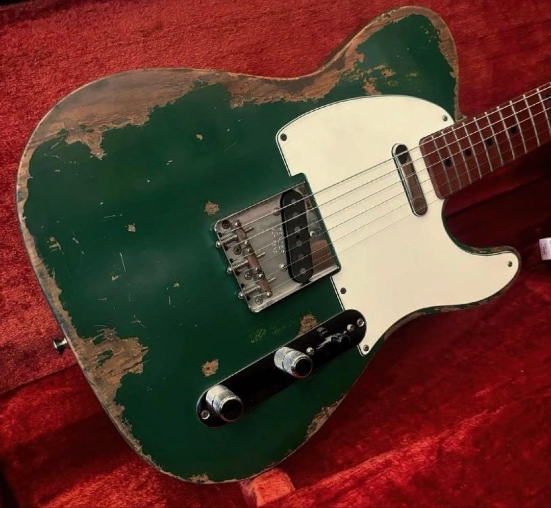Fender Mexico Vintera 50s Telecaster Green Relic Electric Guitar Used