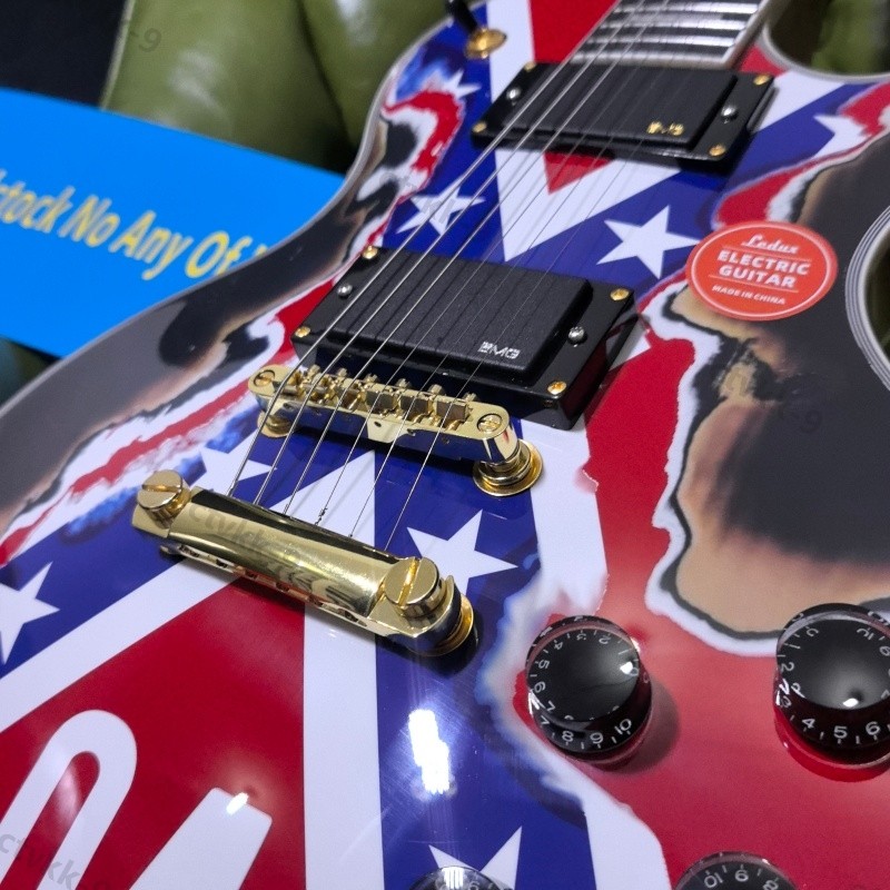 Electric Guitar Stainless Rounded Fret Bone Nut Water Transfer Free Shipping