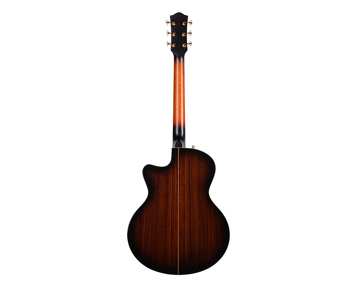 Godin Connaisseur MJ Blk RW A/E Guitar Mini-Jumbo – Black – Open Box