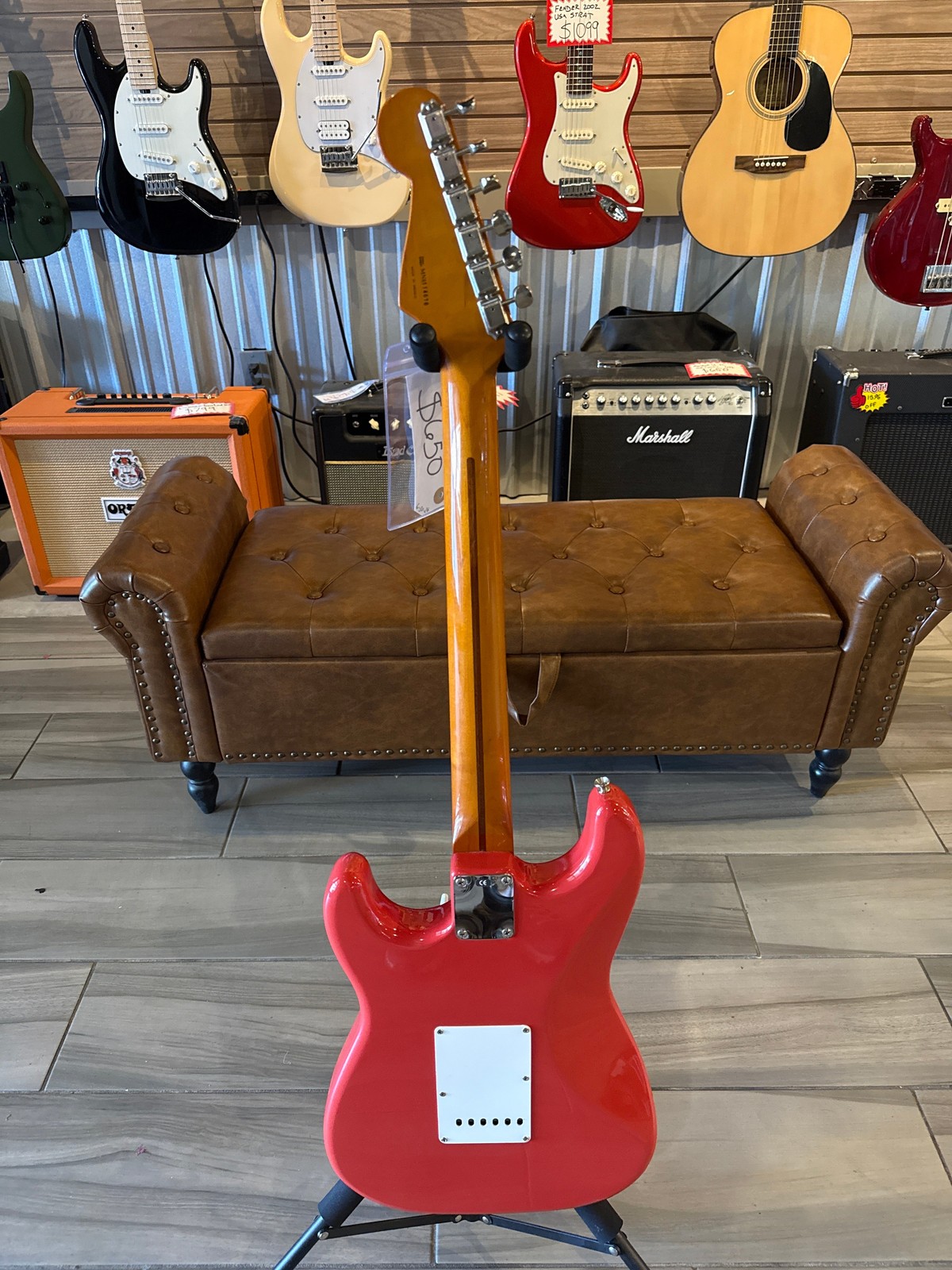 FENDER 1999 50’S CLASSIC SERIES STRATOCASTER CUSTOM FIESTA RED