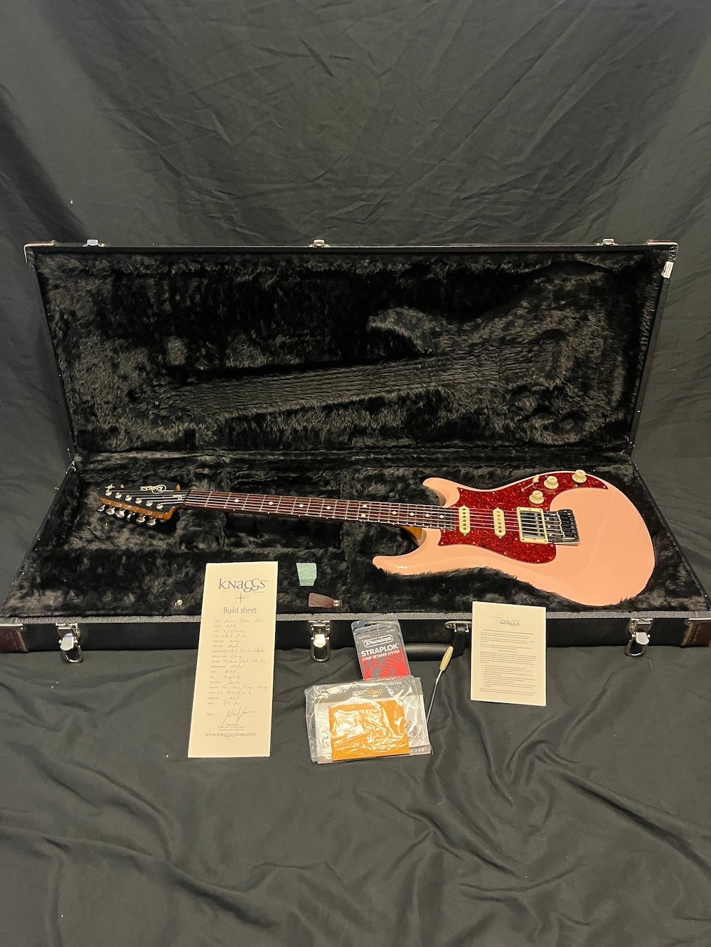 2020 Knaggs Severn Trem H/S/S Guitar in Shell Pink W/OHSC-Excellent!!!