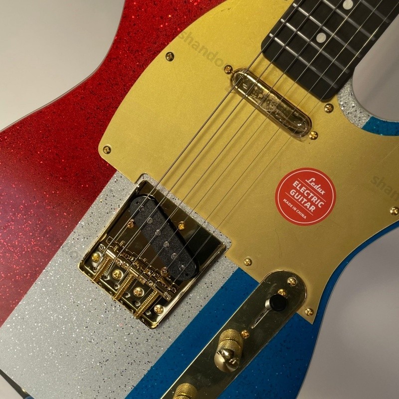 Solid Body Electric Guitar Bone Nut Stainless Rounded Fret Gold Free Shipping