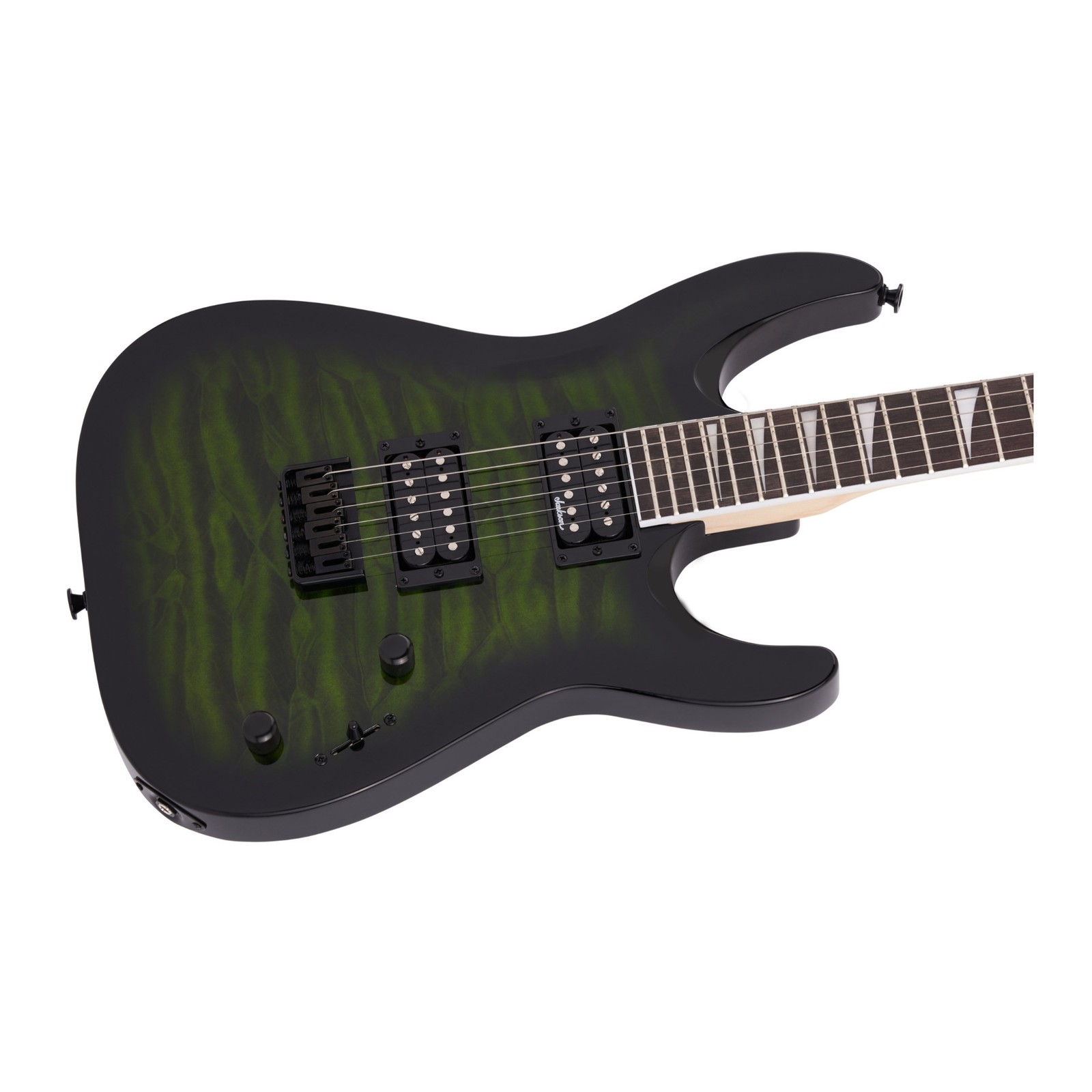Jackson JS Series Dinky Arch Top JS32Q DKA HT Guitar Transparent Green Burst