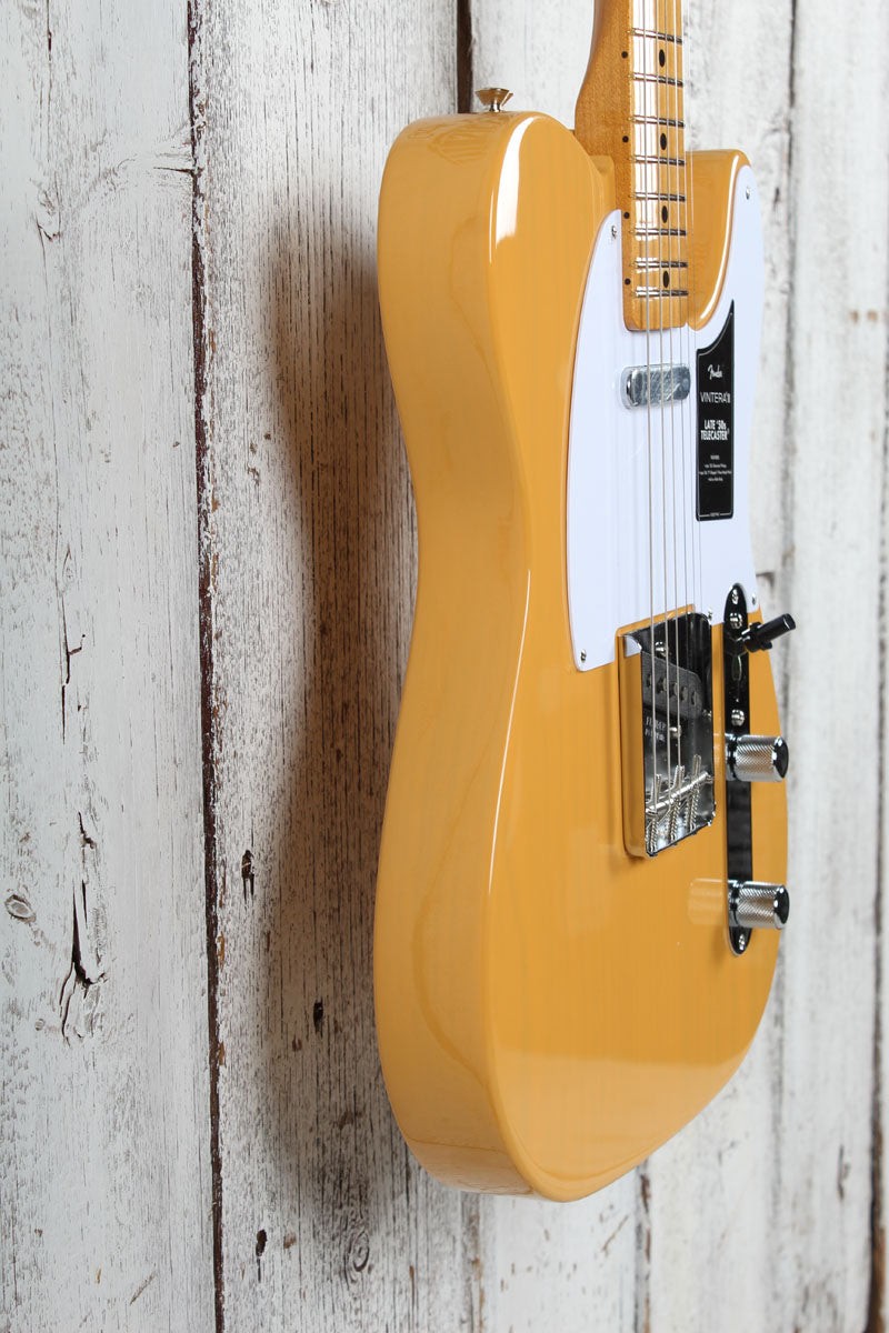 Fender Vintera III Late ’50s Telecaster Electric Guitar Butterscotch w Gig Bag
