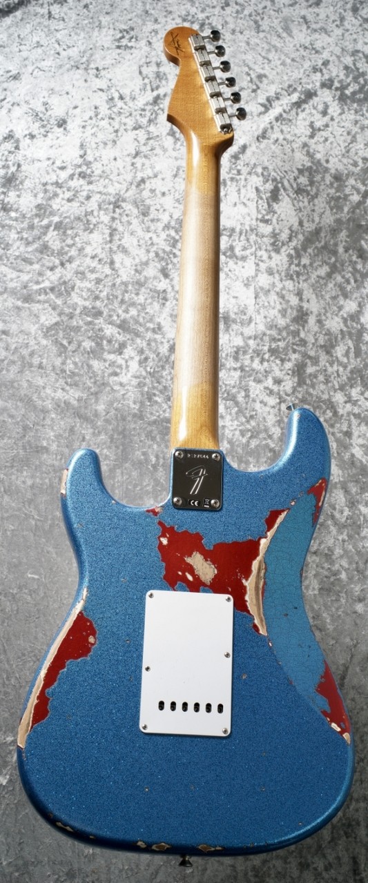 Fender Custom Shop Texas Stratocaster Heavy Relic Blue Flake Candy Apple Red Age