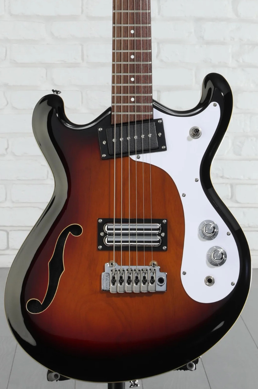 Danelectro 66BT Baritone Electric Guitar – 3-Tone Sunburst