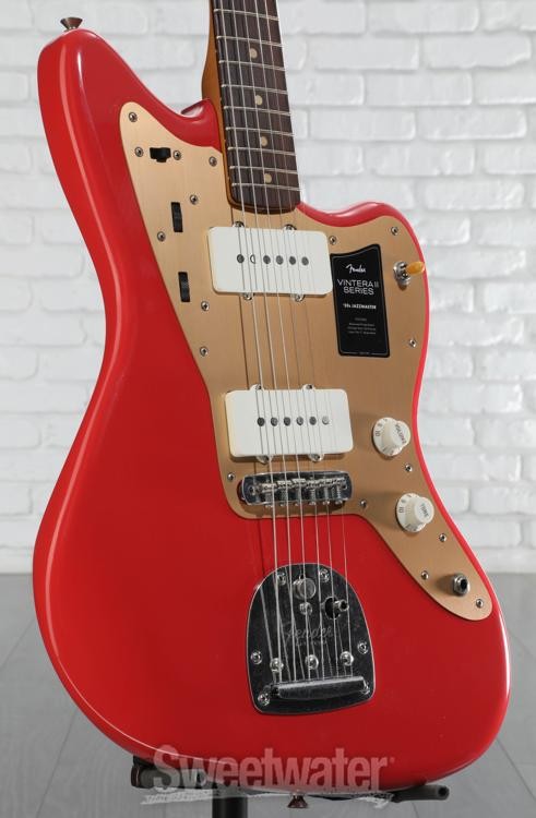 Fender Limited Vintera II Road Worn ’50s Jazzmaster Electric Guitar – Fiesta Red