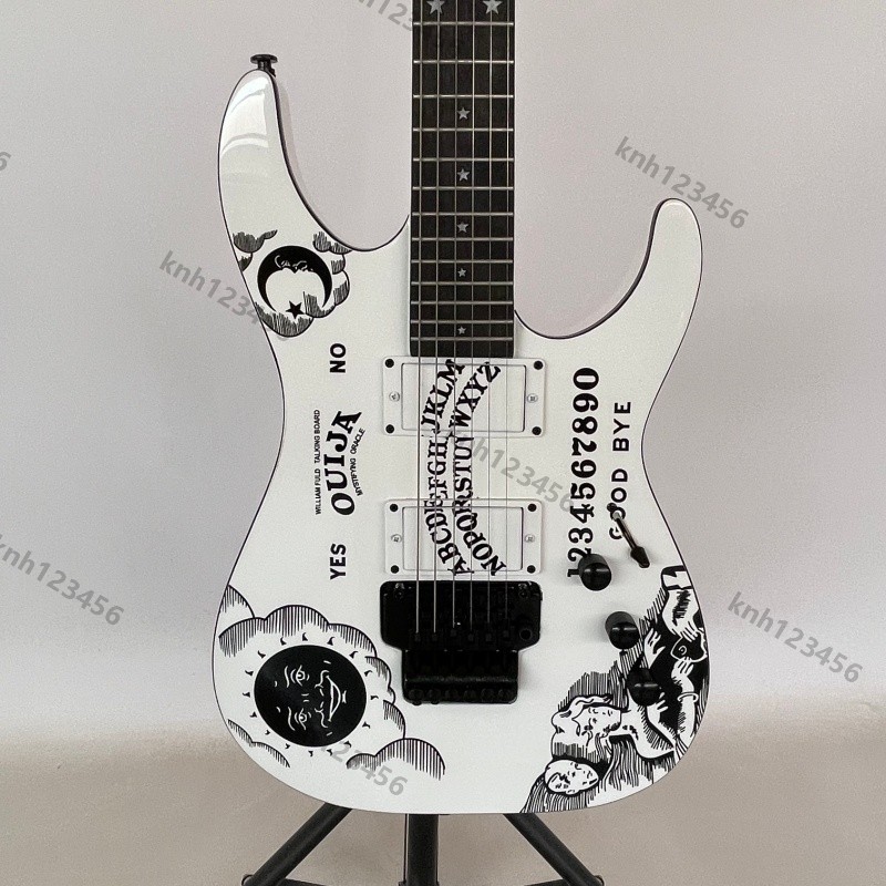 KH-Ouija Solid Body Electric Guitar Stainless Rounded Fret Edge C Shape Neck