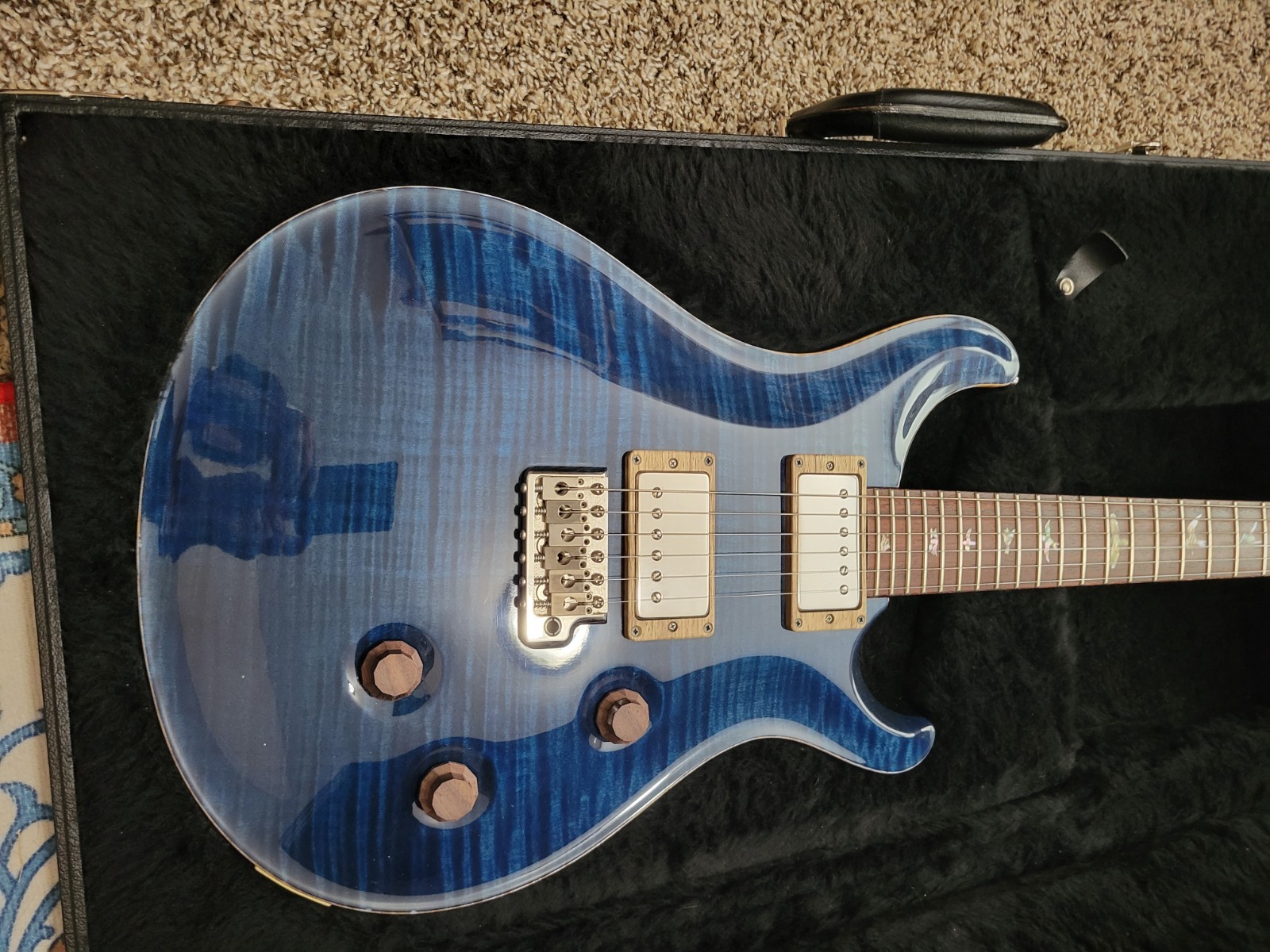 2006 PRS Custom 24 10-Top – Faded Whale Blue – One Piece Top
