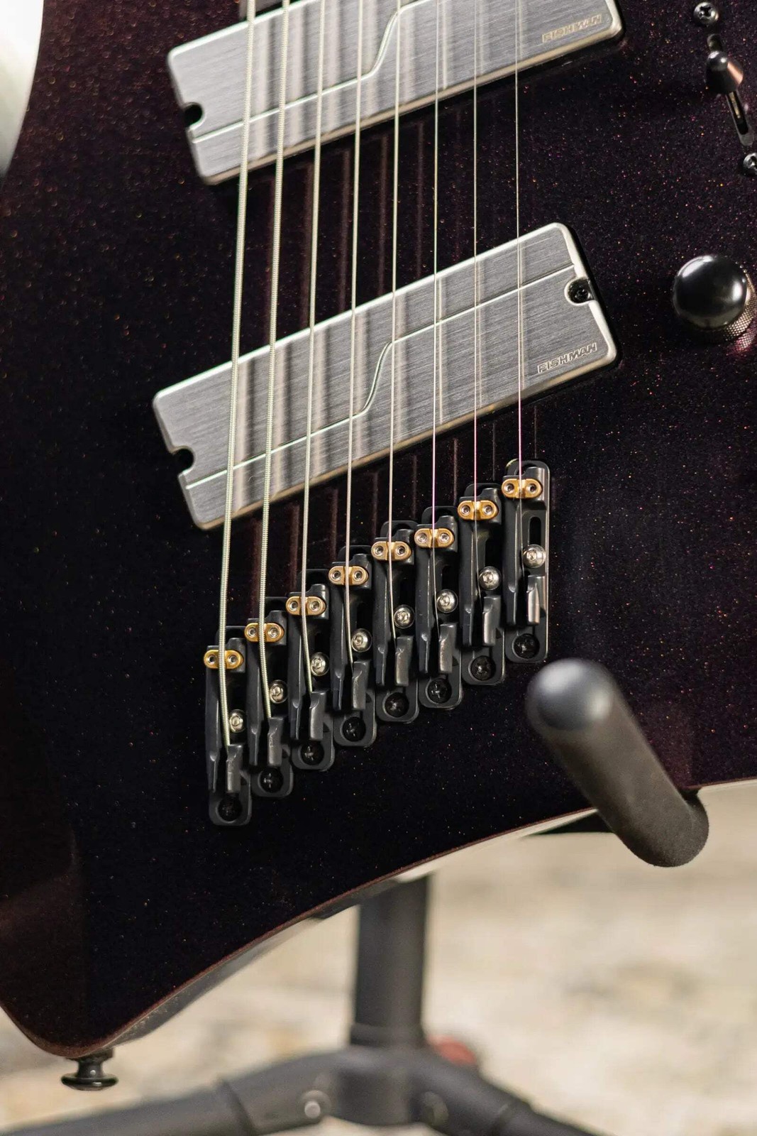 Ibanez Alpha A528 Multi-Scale 8-String Electric Guitar – Coral Mirage with Gig B