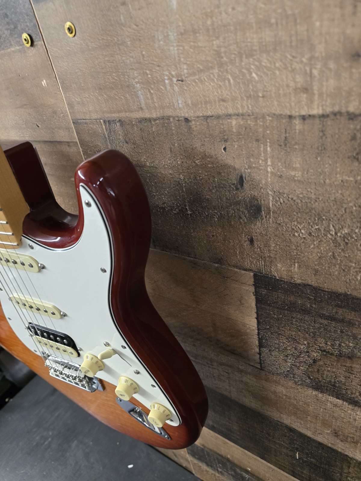 2021 Fender Plus Top Stratocaster Made in Mexico Sienna Sunburst