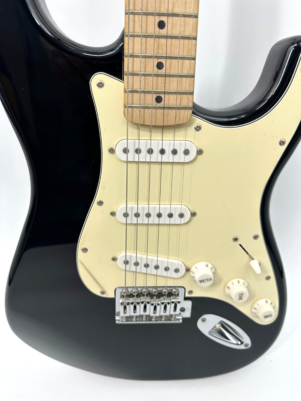 Fender Starcaster Electric Guitar ~ Glossy Metallic Black Cover Case Included
