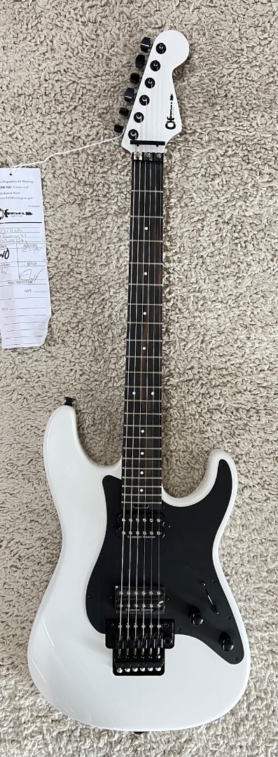Charvel Pro-Mod Plus So-Cal® SC1 Style 1 HH FR EB, Ebony Fingerboard, Snow Whit