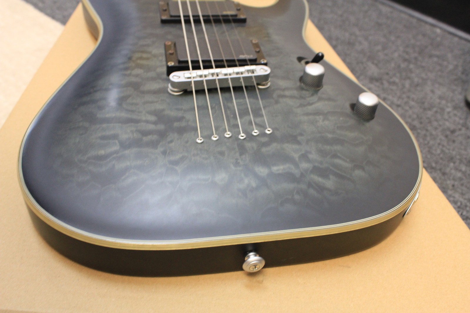 Schecter Research C-1 Platinum Electric Guitar TRP063272 Translucent Black w/Bag