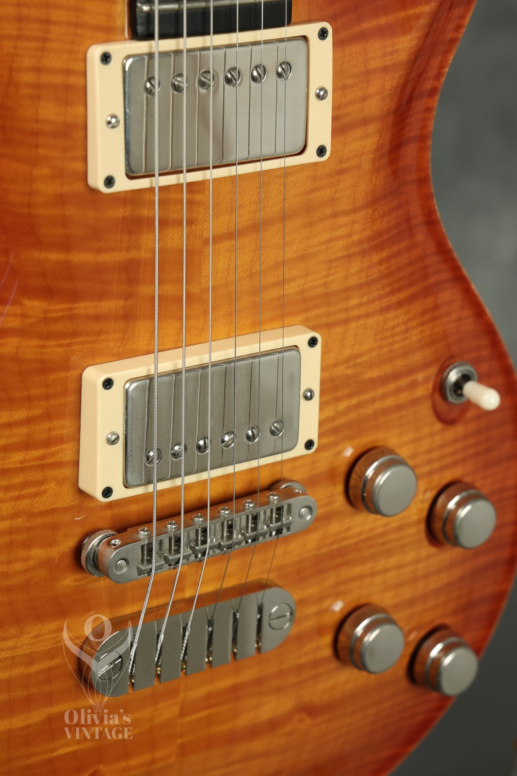 2002 Dean USA Hardtail Flame Maple Trans Amber Limited Edition w/ COA #23 of 100