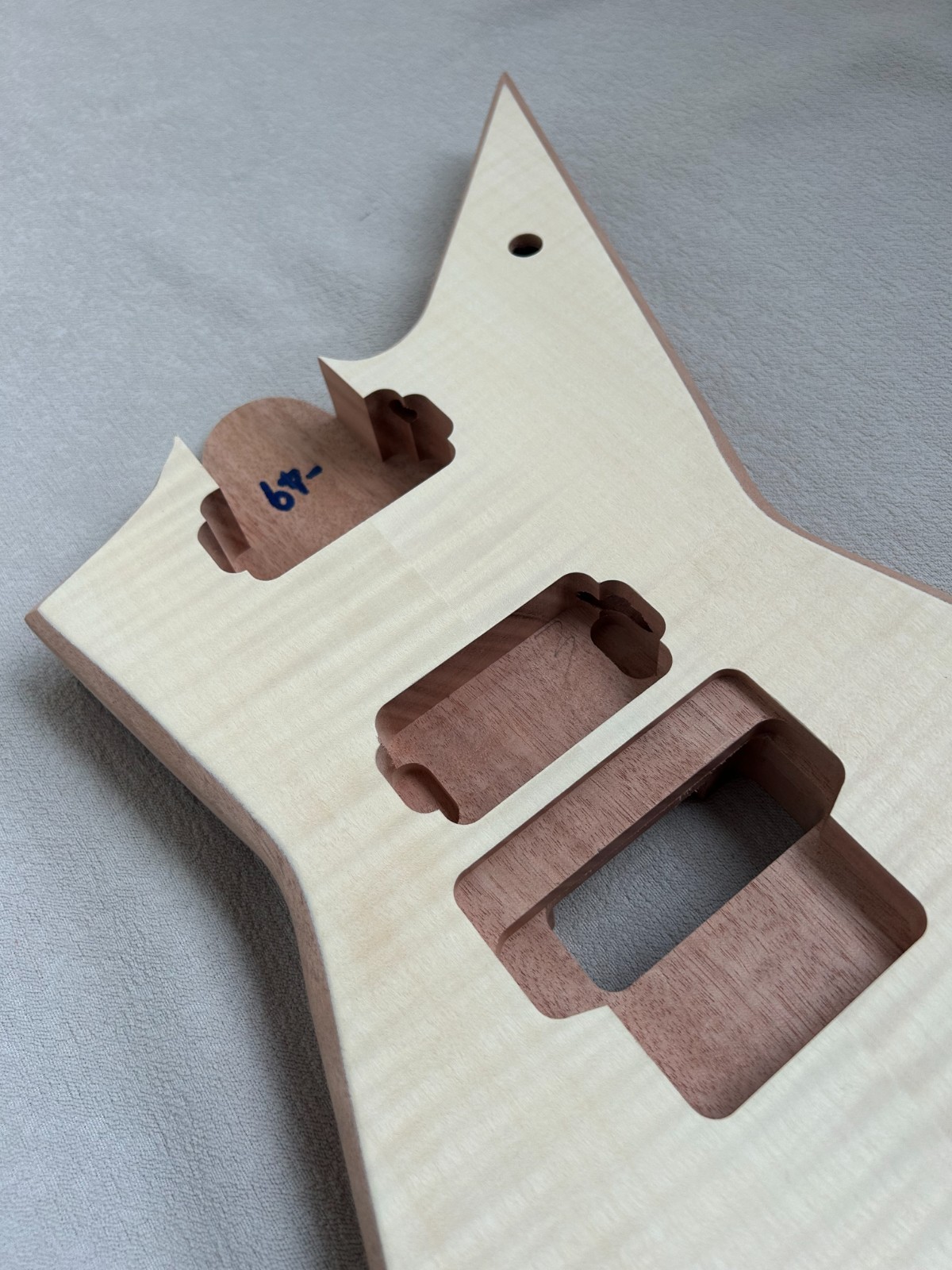 DIY Electric Guitar Kit Dimebag Stealth Style Mahogany Body Rosewood Fretboard