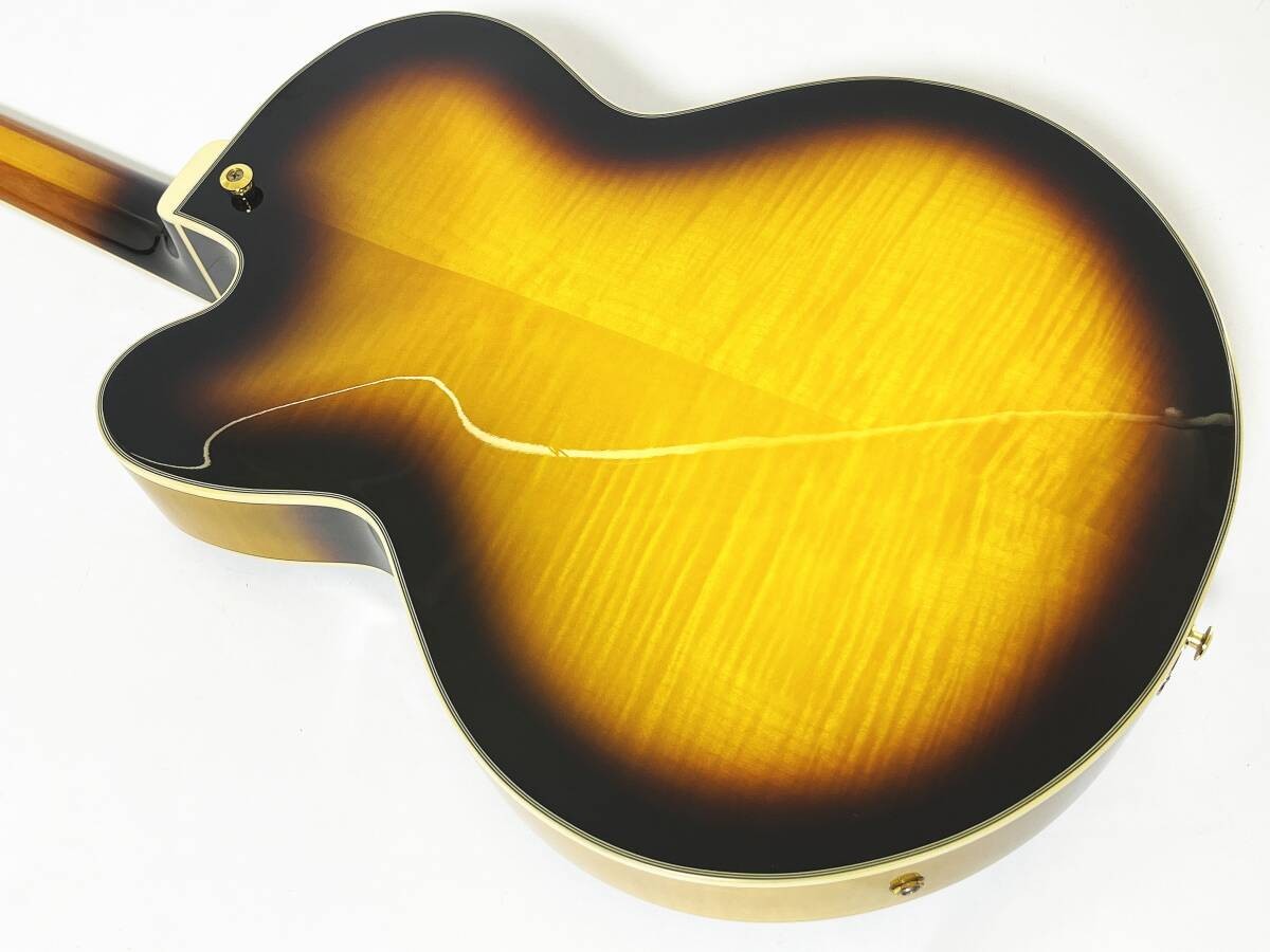 Electric Guitar Ibanez AF95FM Artcore 2022 Yellow Sunburst Flame Maple with Bag