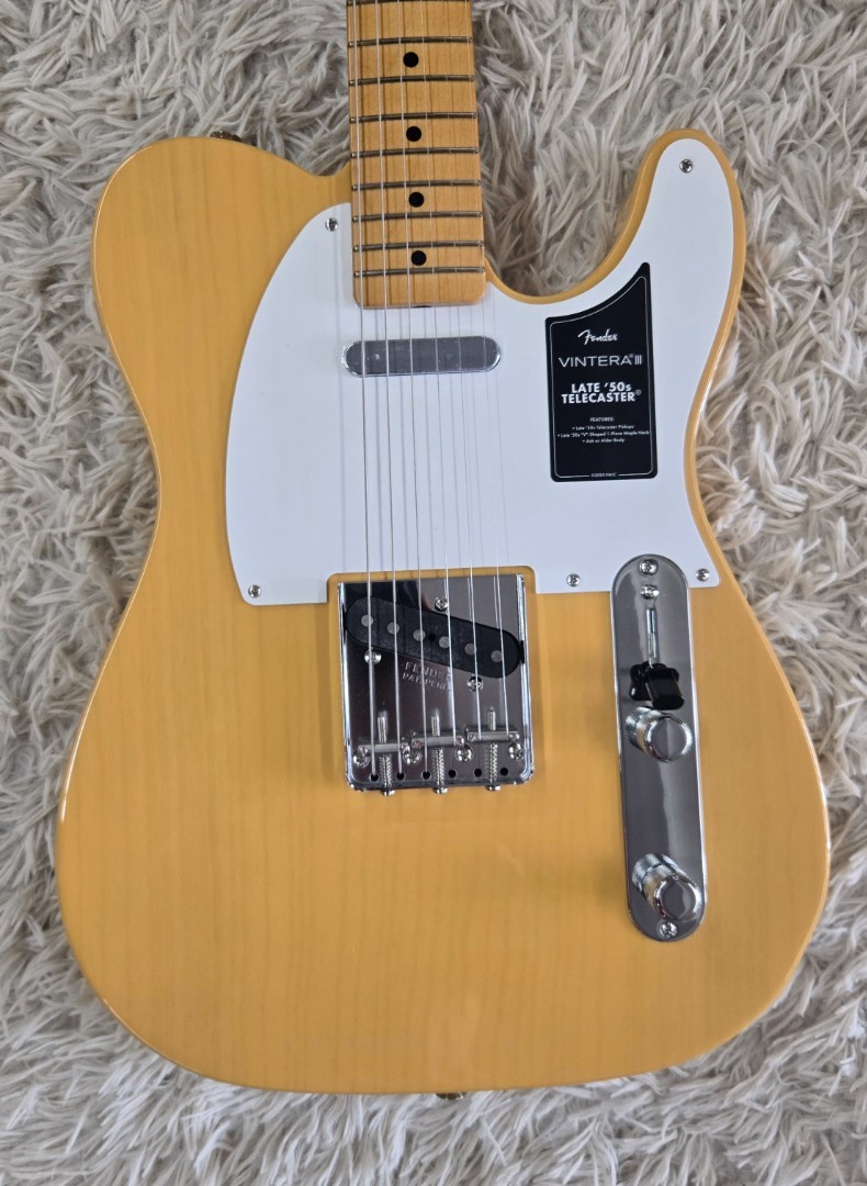 Fender Vintera® III Late ’50s Telecaster, Maple Fingerboard, Butterscotch Blond