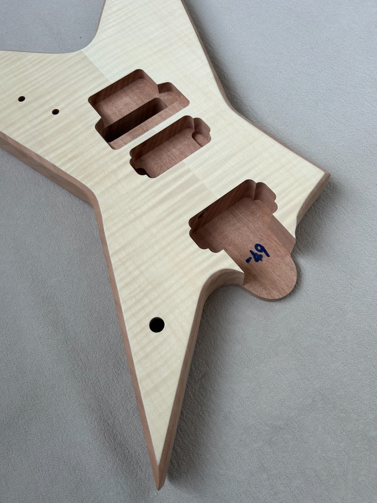DIY Electric Guitar Kit Dimebag Stealth Style Mahogany Body Rosewood Fretboard