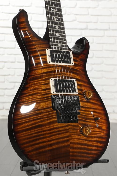 PRS Custom 24 “Floyd” 10-Top Electric Guitar – Black Gold Wraparound Burst