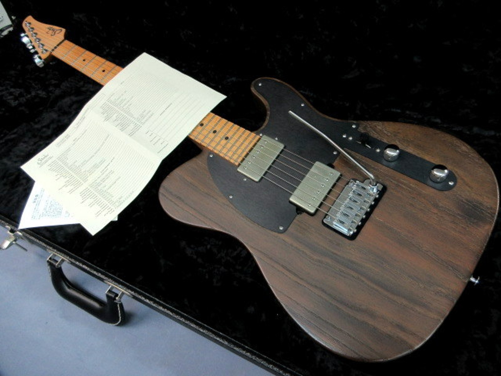 Suhr Andy Wood Signature Modern T HH Whiskey Barrel Used Ash w/Hard Case