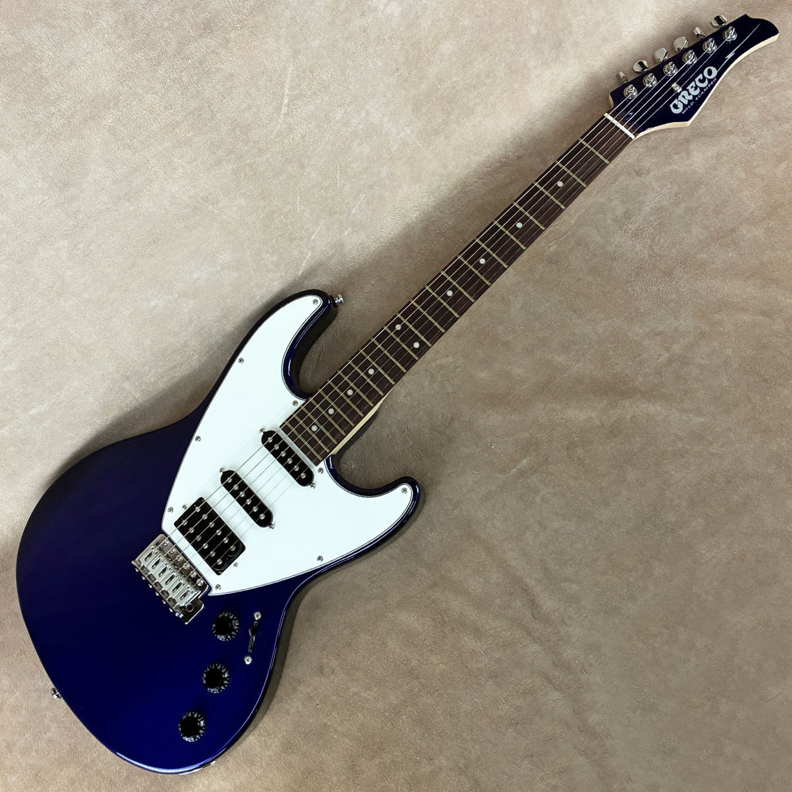Greco WS-BG101 SH Metallic Blue Used Hardwood Body Maple Neck Metallic Blue