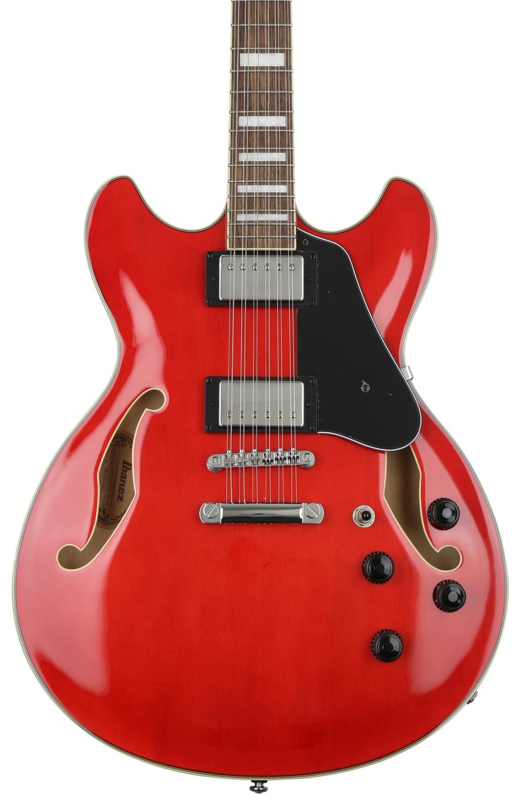 Ibanez Artcore AS7312 Semi-Hollow Electric Guitar – Transparent Cherry Red