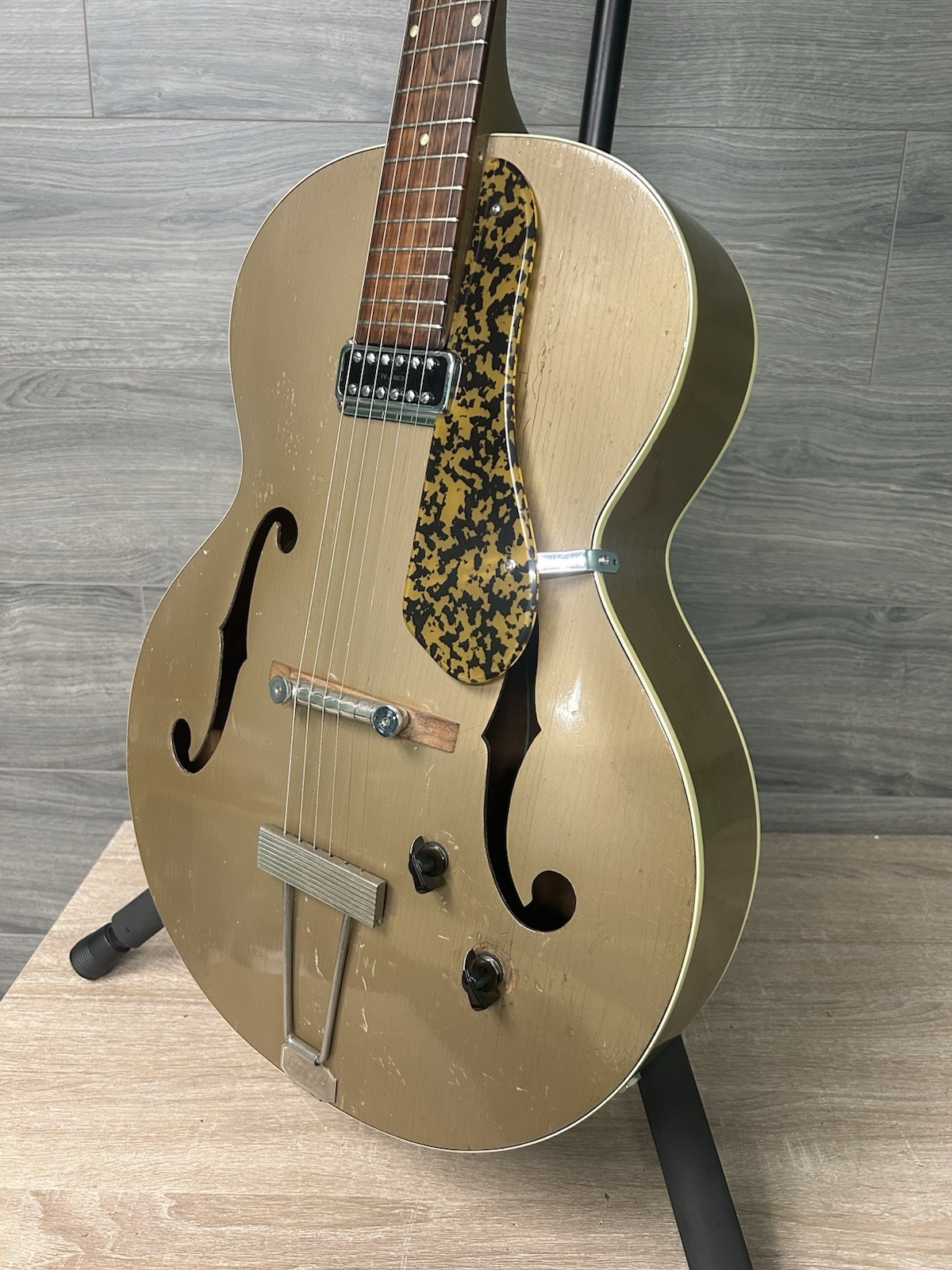 VINTAGE 1956 GRETSCH ELECTROMATIC 6184 CORVETTE ELECTRIC GUITAR JAGUAR TAN #2641