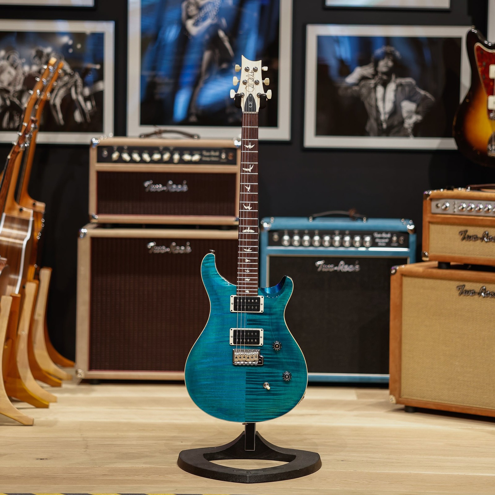 PRS CE 24 – “Sprayer’s Choice” Turquoise w/Sparkle Back