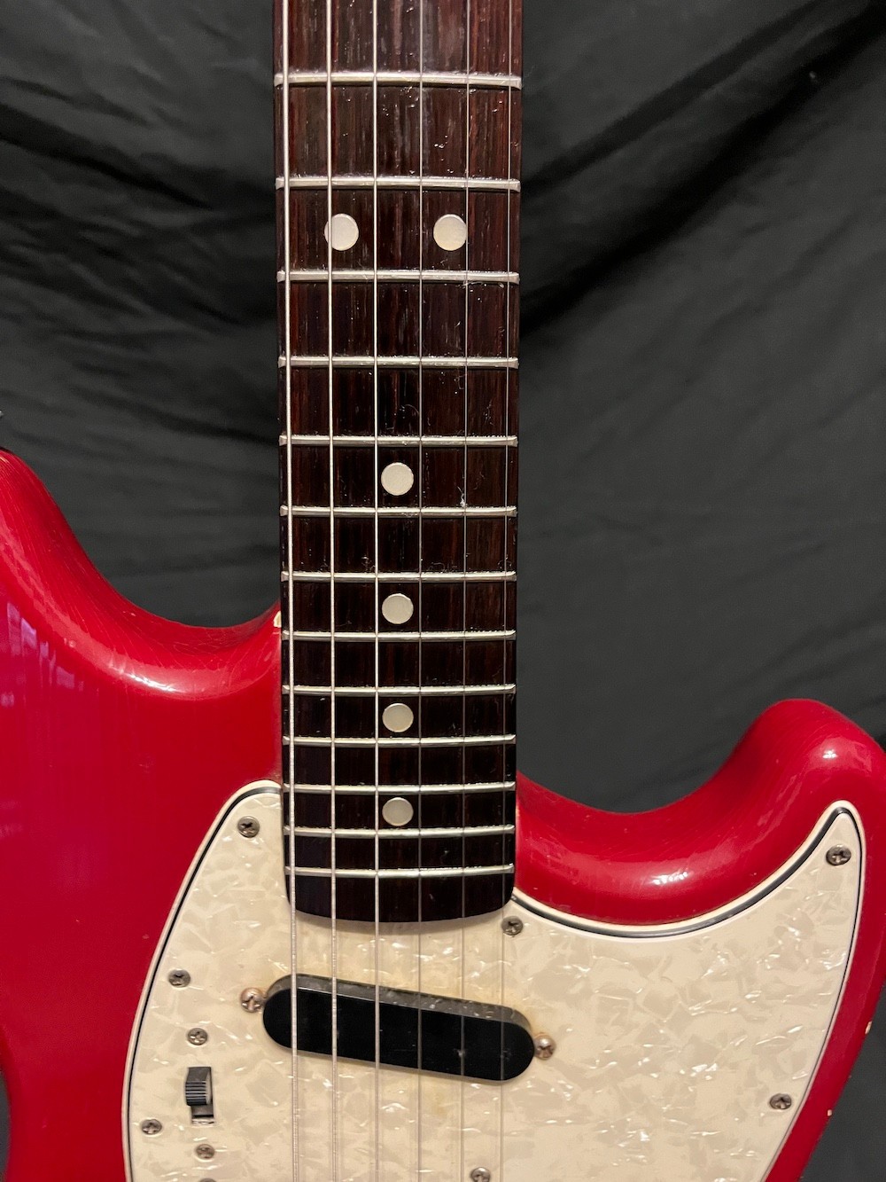 1966 Vintage Fender Mustang Guitar in Dakota Red W/OHSC