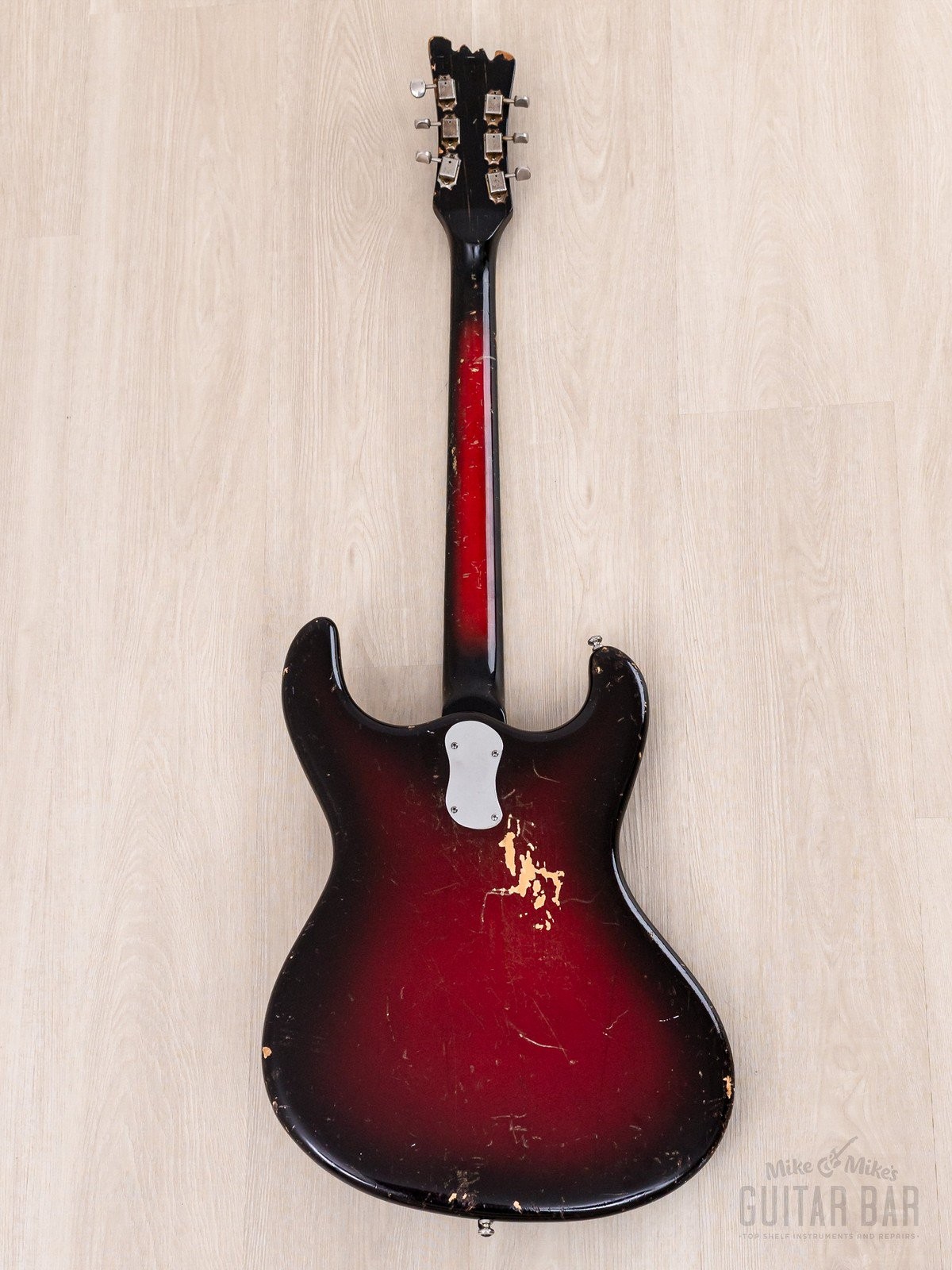 1964 Mosrite Ventures Model Vintage Guitar Red Sunburst w/ Vibramute, Case
