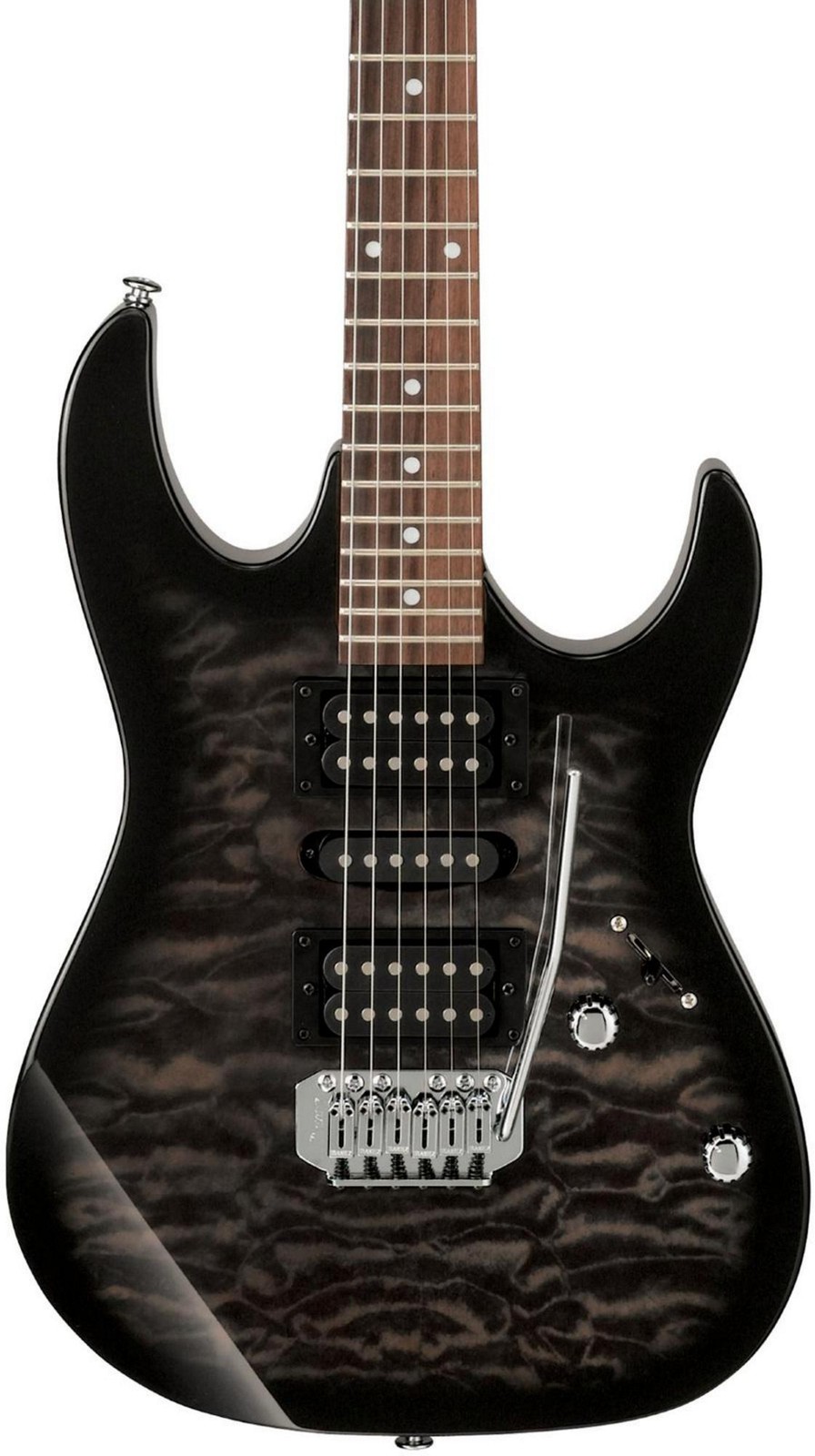 Ibanez GRX70QA Electric Guitar Transparent Black Sunburst