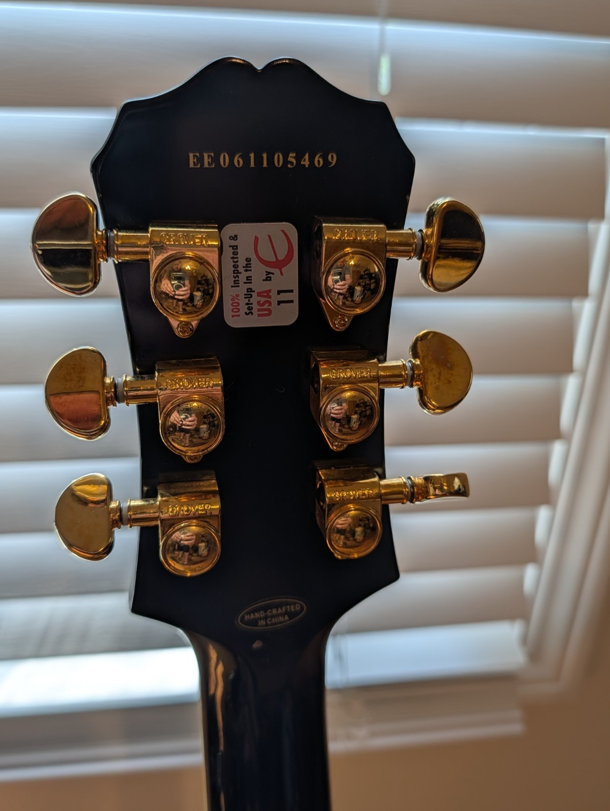 Epiphone Les Paul Custom – Ebony + Upgrades + Gigbag