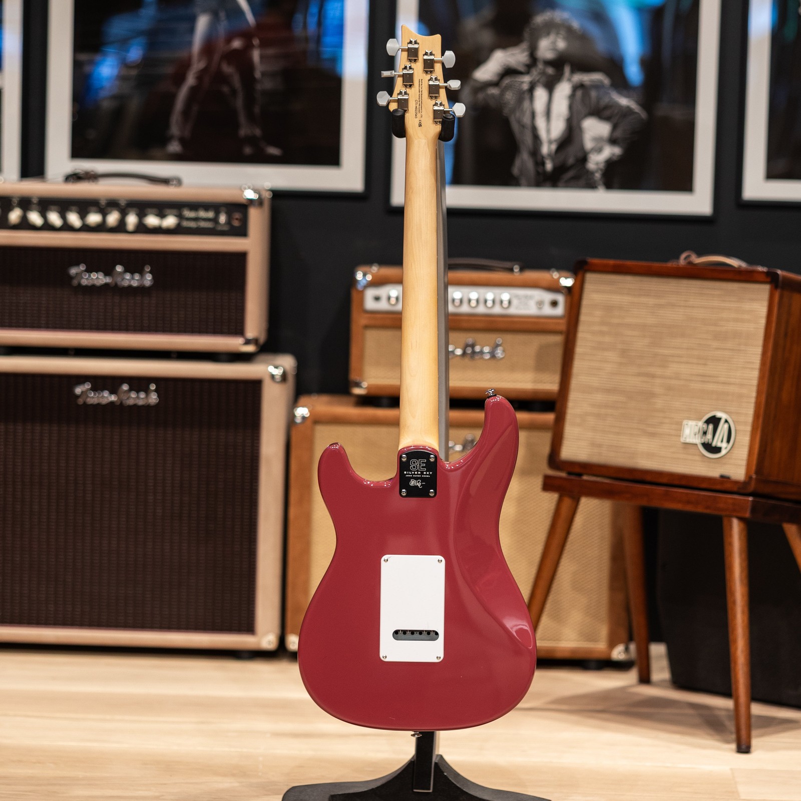 PRS SE Silver Sky RW – Derby Red