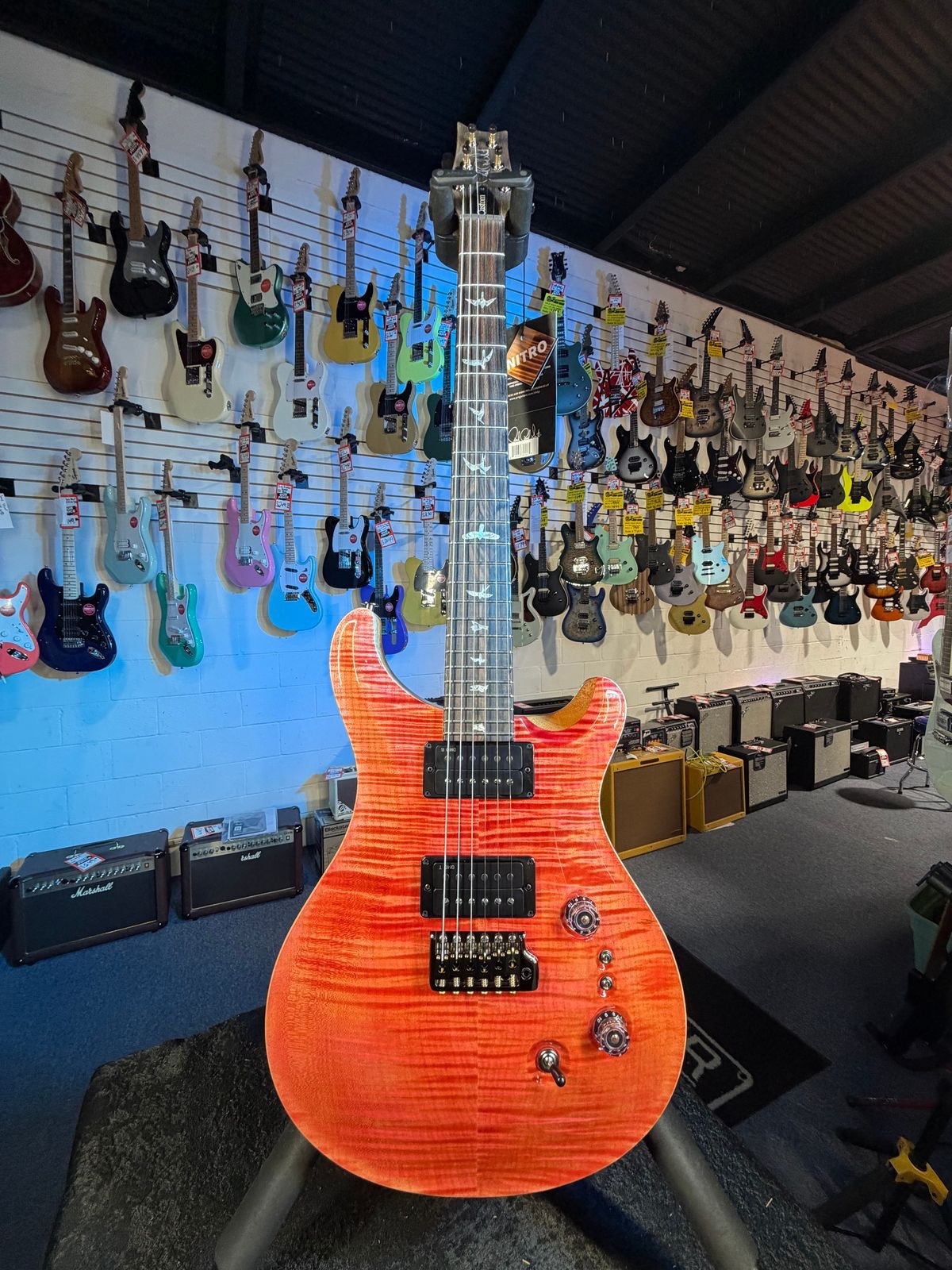 PRS Limited Custom 24-08 Stained Neck – Private Stock Salmon #539, Ziricote