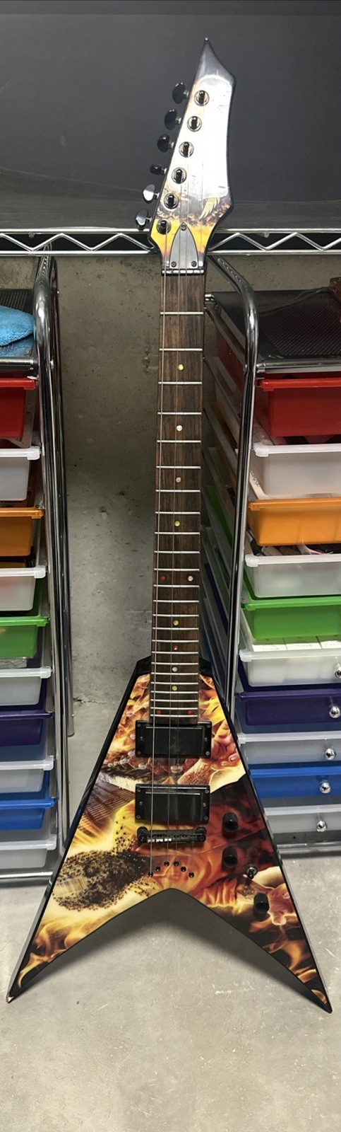 Dean Dave Mustaine Electric Guitar With Graphics Read Description!!!!