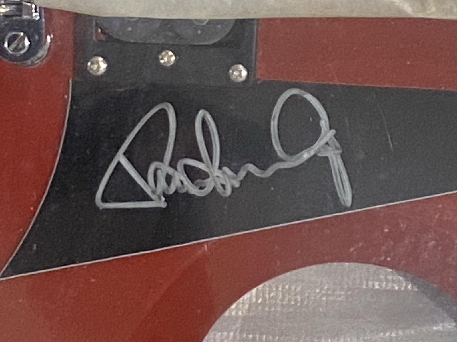 Paul Stanley Hand Signed Red Kiss Electric Guitar Lyon By Washburn Picks 2007