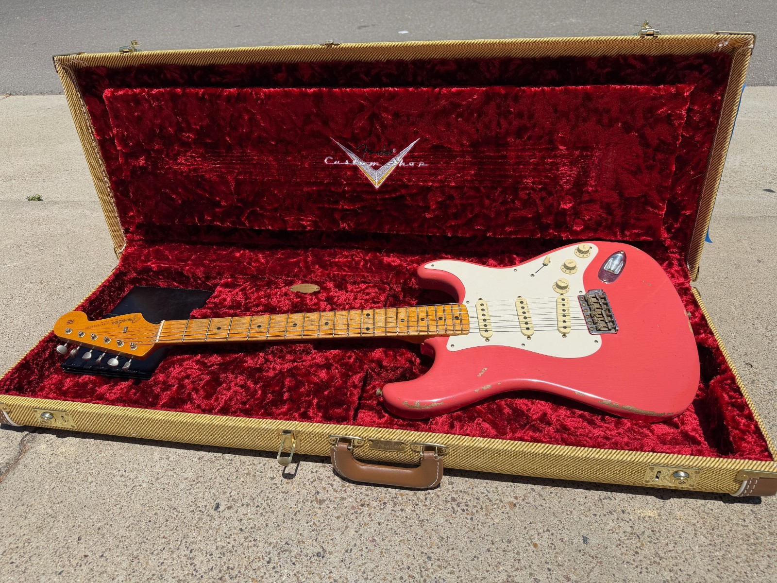 Fender Custom Shop Masterbuilt Todd Krause 56 Relic Stratocaster Fiesta Red